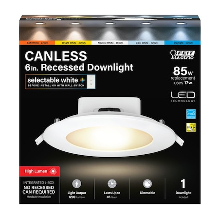 Happylight 6 in. 85 watt LED Recess Downlight HA3300729